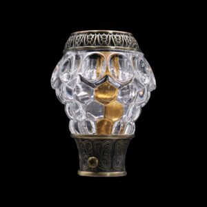 Hot Sell Crystal Curtain Finials Glass Curtain Rod Accessories For Curtain Rods