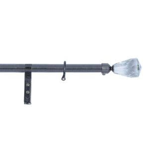 price advantage 25-28mm extendable curtain pole antique bronze curtain rod set accessories