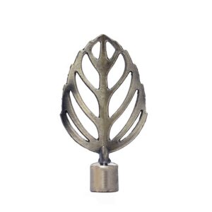 Hollow blade curtain rod accessories finials, curtain end finials