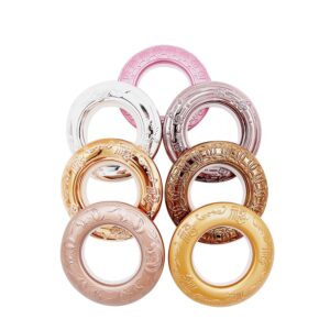 Wholesale production plastic eyelet curtains wear resistant and durable round curtain ring eyelet