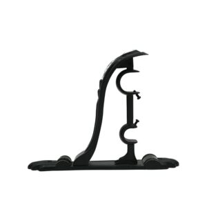 Hot Sale Metal Black Adjustable Curtain Rod Holder Curtain Rod Bracket for 28mm Curtain Pole