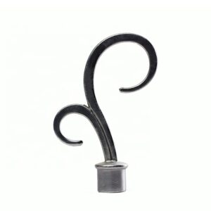 Curtain Accessories Vine metal curtain rods finials aluminum