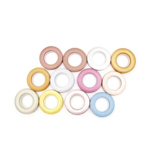 Home decorative new pattern PP material ring plastic curtain eyelets plastic curtain circles