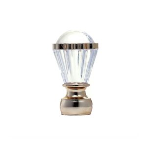 Curtain plastic crystal finials, crystal finials curtain end caps