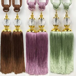 Factory Price Acrylic Tassel Beads Decoration Tassel For Curtain Decorative Curtain Tassel