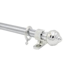 19mm Metal Chrome Curtain Rods Carved Window Rod Curtain Poles Curtain Pipe