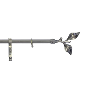 Latest Product Crystal Decorative Curtain Finished Metal Curtain Rod Set