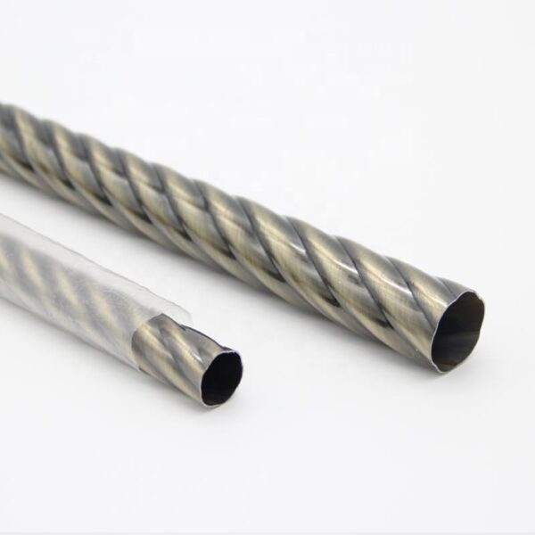 Low curtain rod price iron rod 28mm curtains pole twist pipe Morocco AB color
