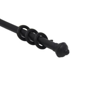 Black Chrome 19mm 25mm Decor Curtain Rods Carved Window Curtain Poles Curtain Pipe