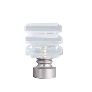 China Factory Wholesale Morden Luxury Various Diamond Ball Shape Crystal Ball Curtain Rod Finial