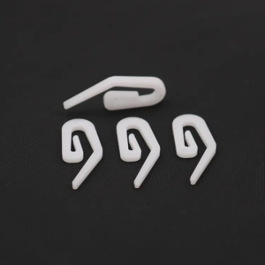 Curtain Accessories Eco-Friendly High Quality Pom Ripple Fold Curtain White Hook Plastic Curtain Pin Hook